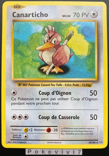 Carte pokemon canarticho - carte,