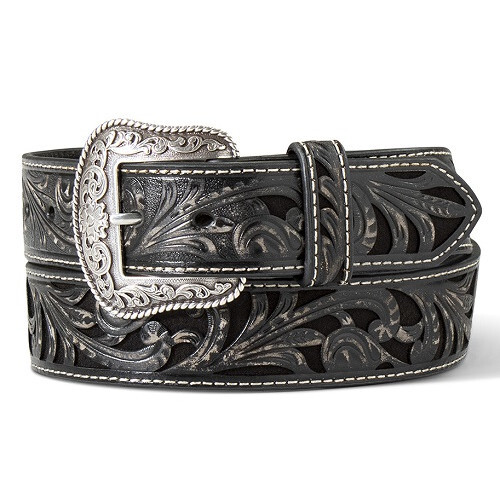 Ceinture cuir ariat western - cuir,