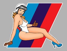 PINUP BMW M3 MOTORSPORT AUTOCOLLANT STICKER AUTO PC051
