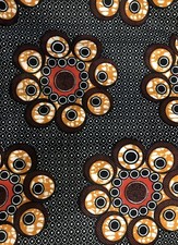 Tissu wax pagne imprimé coloré africain 6 Yards (5,48 metres) 100% Coton  