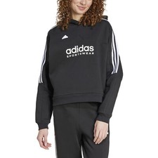 Adidas Sweat à Capuche pour Femme Tiro Cut 3-Stripes Noir