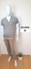 Devred Taille M Superbe tee shirt manches courtes beige taupe blanc homme