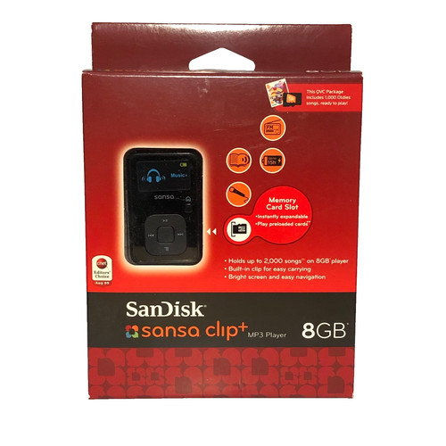 Sandisk sansa clip plus - sandisk, 8gb