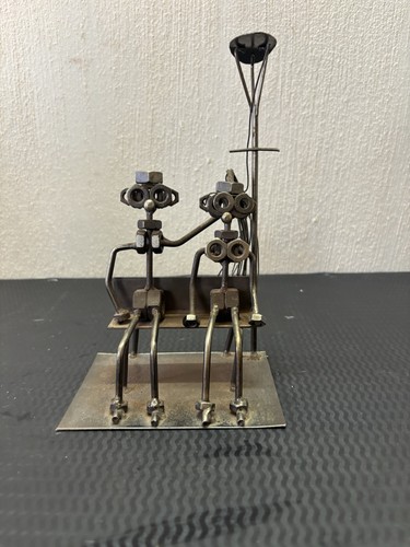 Sculpture art brut - art, couple