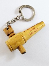 PORTE-CLES - Robinet Bois 3D - VINS F. BUREAU VALLET - Vintage 1960s -