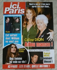 Affiche/Poster Presse Ici Paris : Céline Dion / Bruel  /80x60 cm 