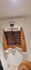 moncler doudoune Delacroix Manteau - M - Sherpa Matelasse - Rare & Authentique