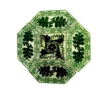 5 Pièces Bleu Poterie Maison