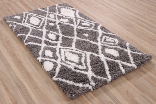 Tapis gris blanc - gris,