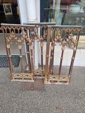 Lot 3 Grille Porte D'autel Antiquité Antique Ancienne Eglise En Fonte Chapelle 