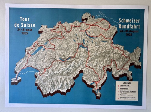 Affiche originale velo tour - tour, de