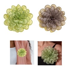 Grande broche fleur 14 cm de