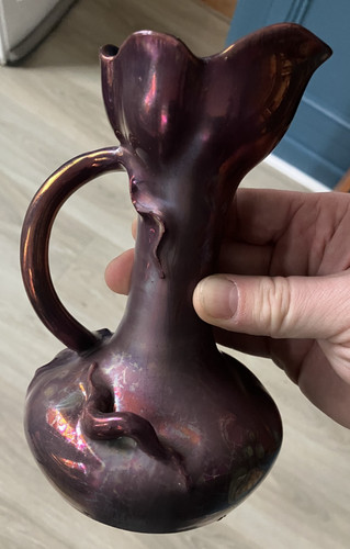 Joli vase céramique irisé - vase,