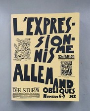 Revue Obliques l'expressionnisme allemand Numéro spécial 1976