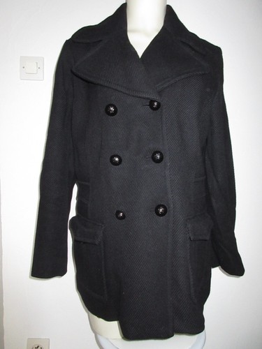 Manteau noir esprit taille - noir,
