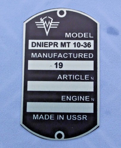 Dnepr plaque de - 10-36,