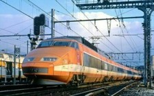 Plaque métal   train tgv  30