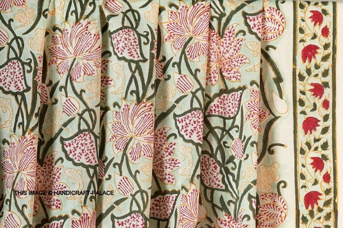 Tissu floral vert imprimé - tissu,
