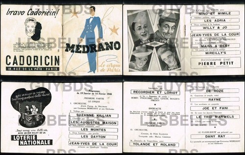 Ancien programme cirque old - programme, cirque/old