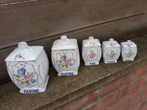 Série pots porcelaine - série, 5