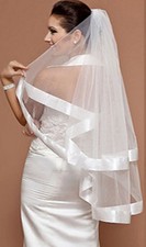 Voile 2 couches à ganse large