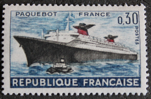 Timbre france paquebot - france,