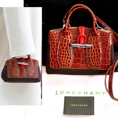 New 725 longchamp runway croc - new,