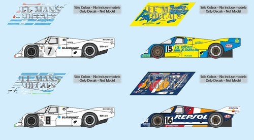 Autocollants porsche 962c - porsche, le