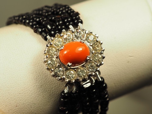 Bracelet ancien jais - ancien, vintage