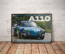 Plaque métal vintage Alpine