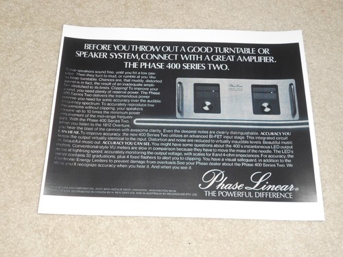 Phase linear 400 amp 1979 - phase, ii