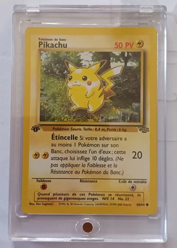 Carte pokémon pikachu - carte, 60/64