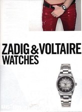 PUBLICITE 2011 ZADIG & VOLTAIRE montres watches