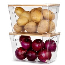 Lot de 2 boîtes de rangement