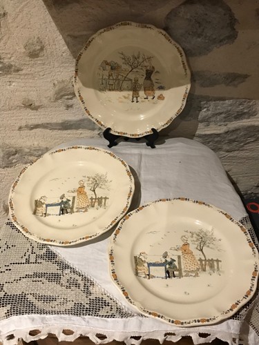 Lot assiettes plates - de,