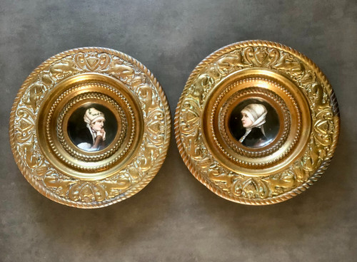 Lot assiettes porcelaine - 2,