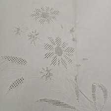 Ancien drap blanc lin jours