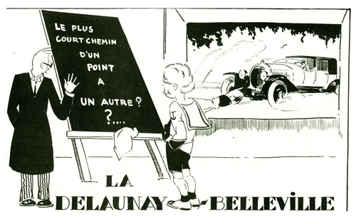 Publicité ancienne voiture