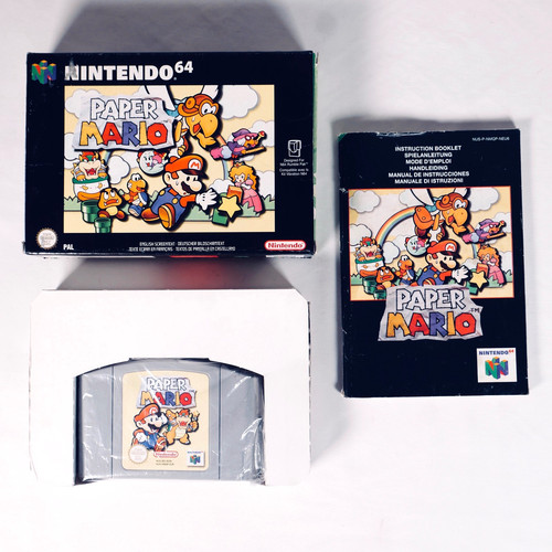 Paper mario nintendo n64 - mario,