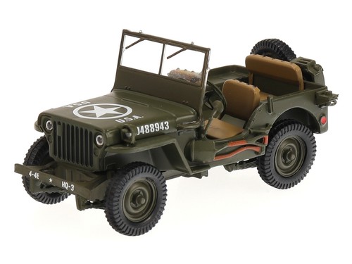 Jeep willys 1943 oliv - jeep,