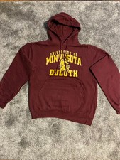 Sweat à capuche universitaire américain Bulldogs Minnesota Duluth M Signature