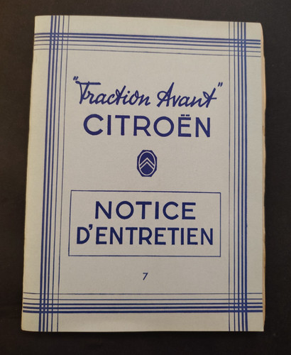 Notice entretien citroën - notice, d'entretien