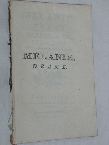 Livre ancien mélanie harpe - livre, la
