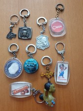 Lot de 9 portes clefs vintage