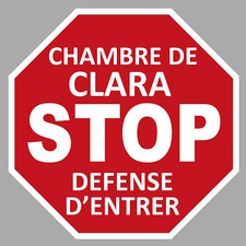 STOP CHAMBRE PRENOM FILLE