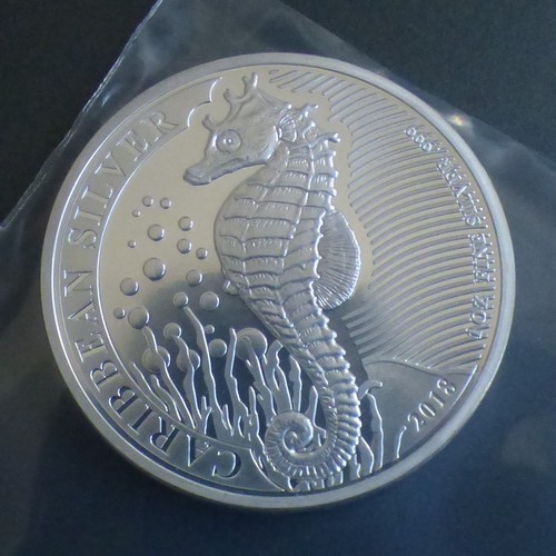 Barbados seahorse 2018 1 oz - 1$,