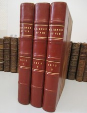 LIVRES ANCIENS 3 RELIURES CUIR  de la REVUE La SCIENCE et la VIE de 1913