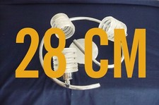 APPLIQUE murale /PLAFOND .METAL COULEUR ACIER- 28 CM-3 LUMIERES