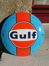 Plaque émaillée GULF enamel sign no Stp Esso Mobil 76