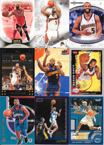 Baron davis card lot panini - baron,